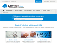 Tablet Screenshot of jurimodel.com